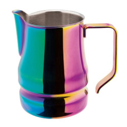                     Ilsa latte art Évolution rainbow stainless steel milk jug 50cl | 360Caffe shop
                  