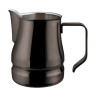 Latte art Évolution black stainless steel milk jug 50cl - Ilsa | 360Caffe shop